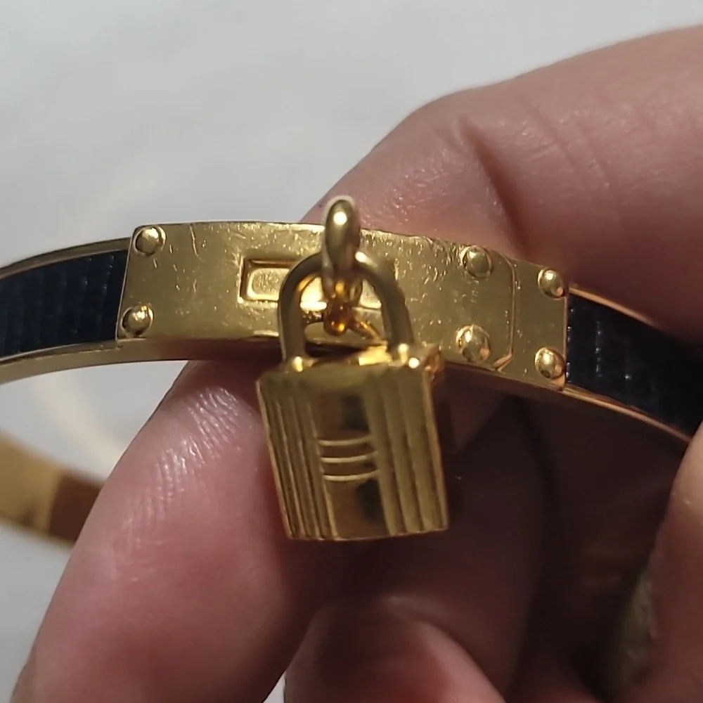 Hermes lizard bangle - Picture 5 of 5